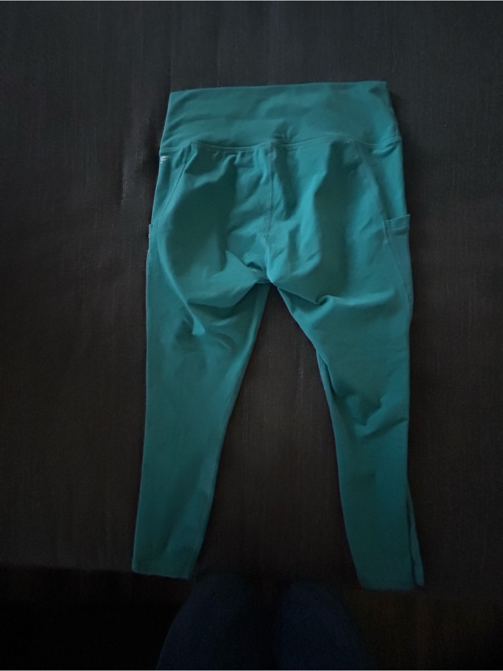 Fabletics Teal Green Powerhold Pocket Workout Leggings